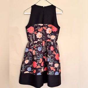 Kate Spade Blossom Mikado Fit and Flare Garden Floral